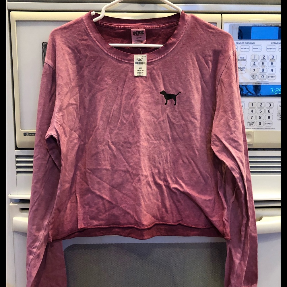 Victoria Secret PINK, Crew Campus Cropped Tee, M